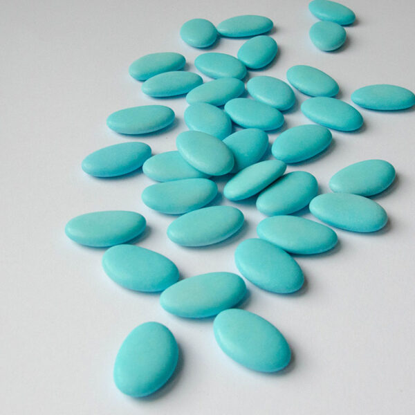 turquoise suikerbonen