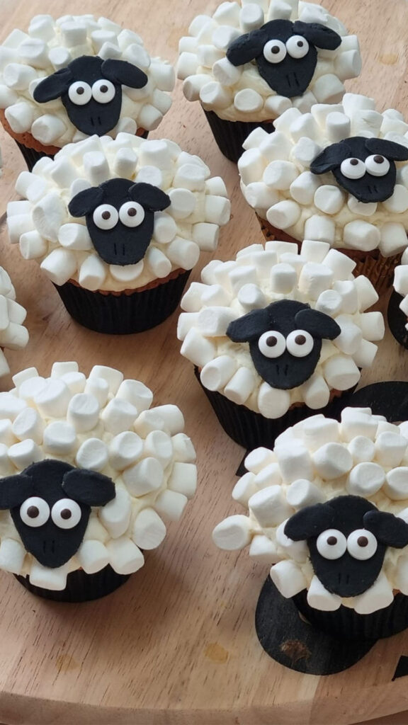 schapen cupcakes