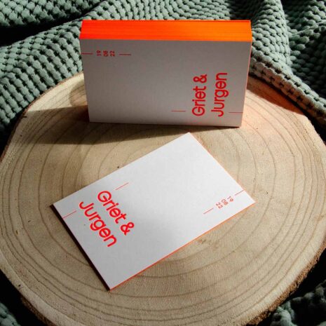 Huwelijk letterpress