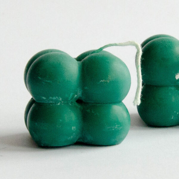 bubble kaars donkergroen